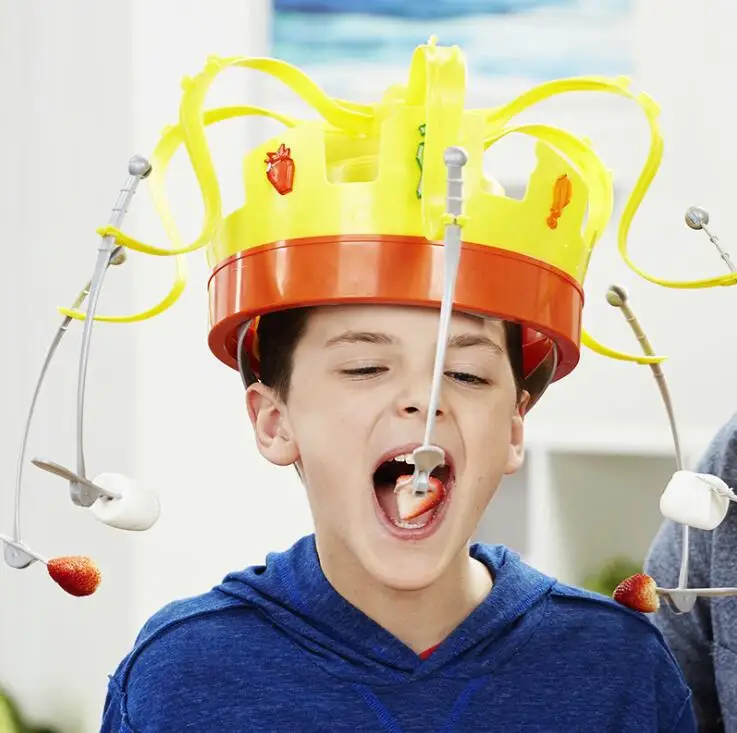 

Chow Crown Family Fun Game Puzzle Toy Eat the Spinning Snacks Before the Music Stops Parent-child Interaction Funny Table Game