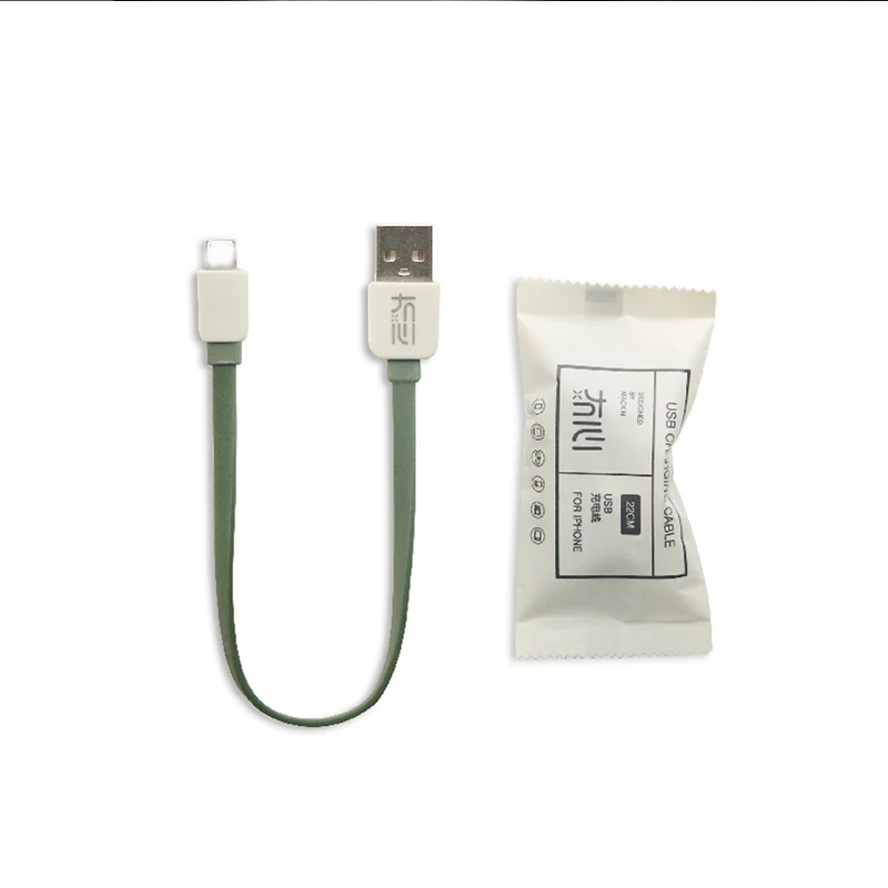 Maoxin micro usb кабель ios 8pin TPE конфеты посылка кабель для зарядки короткий iphone кабель светильник кабель для Android samsung Xiaomi Redmi - Цвет: Green-IOS