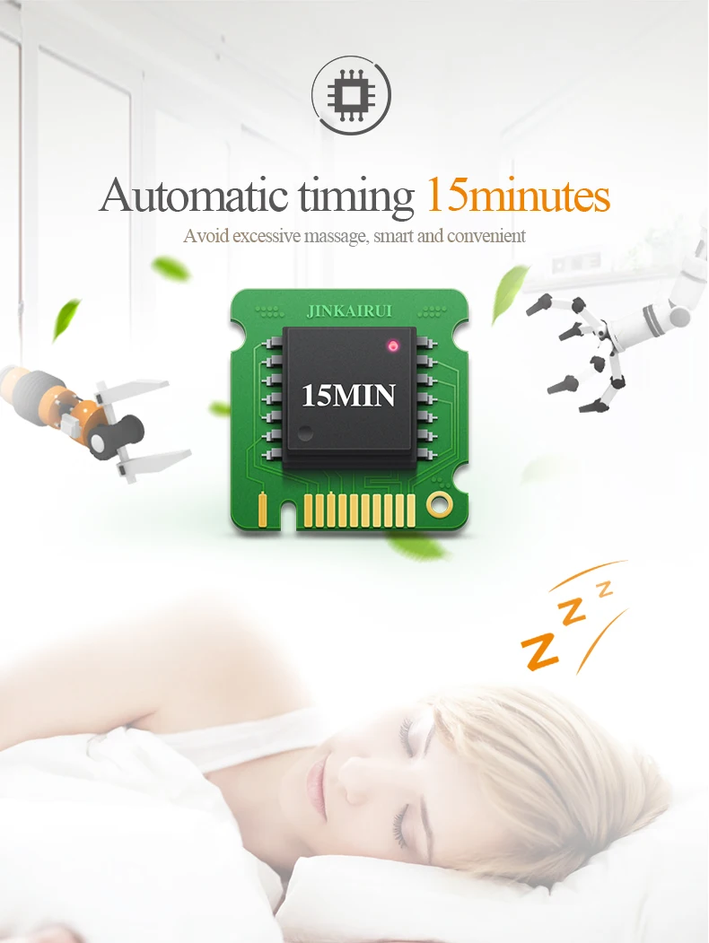 JinKaiRui Rechargeable Cordless Shoulder Body Massager Shiatsu Kneading Massage Hammer Heating Car Home Travel Dual Use09
