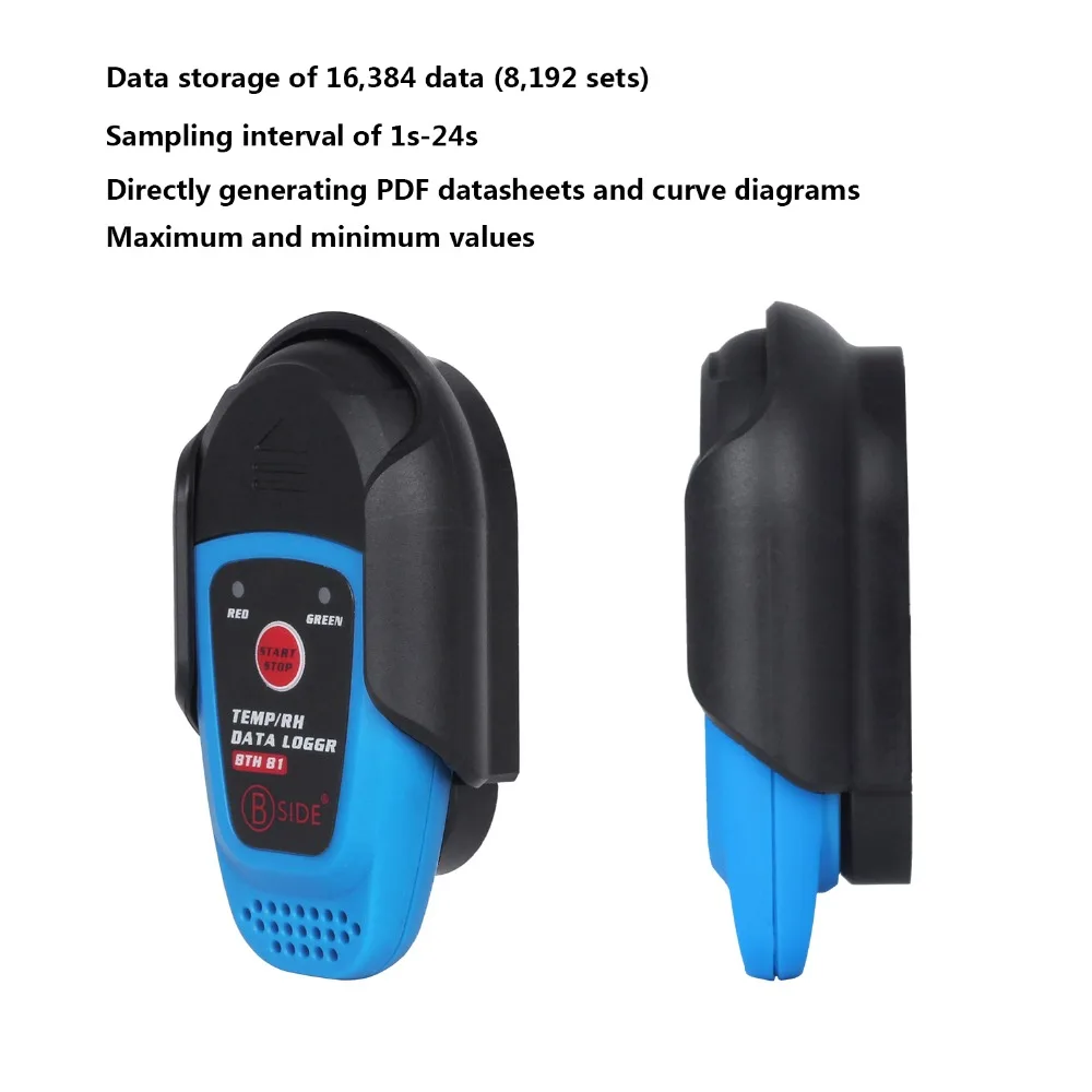  Intelligent Temperature Humidity data logger BSIDE BTH81 For cold chain drug storage USB automatic 