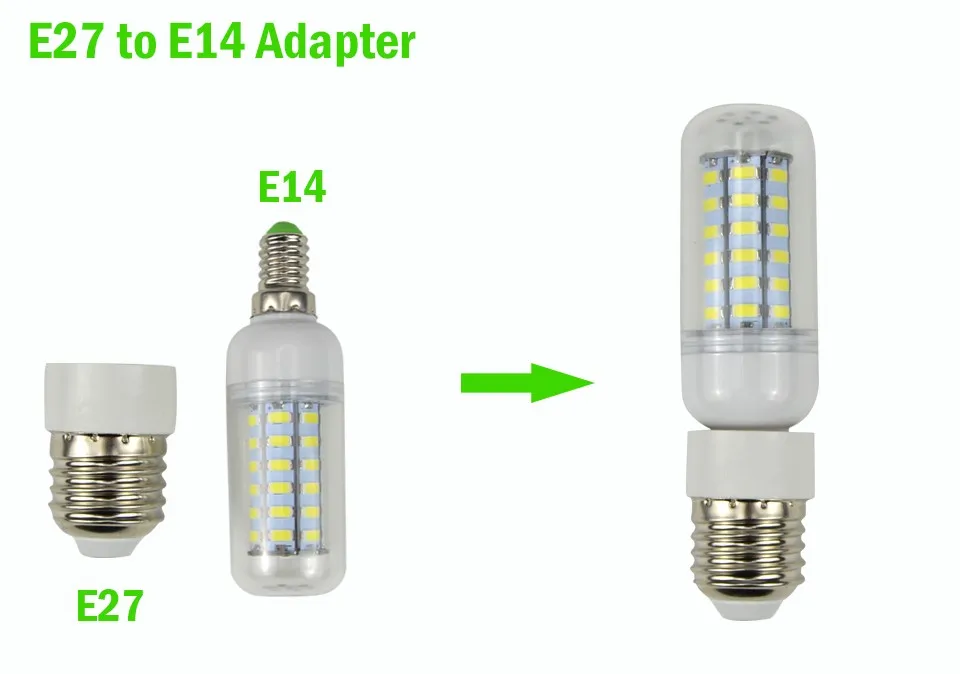 1 шт. лампа База E27 к E14 Тип light Держатель конвертер гнездо адаптера лампа преобразования противопожарные Материал