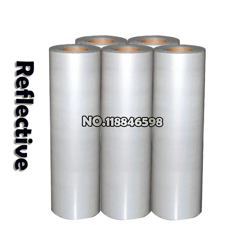 

3 Yards Silver Reflective Vinyl for Heat Transfer DIY by Iron on Home South Korea Quality