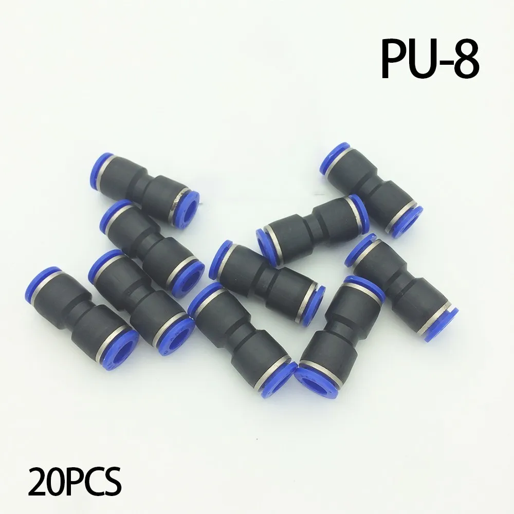 20pcs/lot PU8 8mm To 8mm quick plug connection straight through pneumatic connector PU8. 20pcs/lot PU8 8mm To 8mm quick plug connection straight through pneumatic connector PU8.