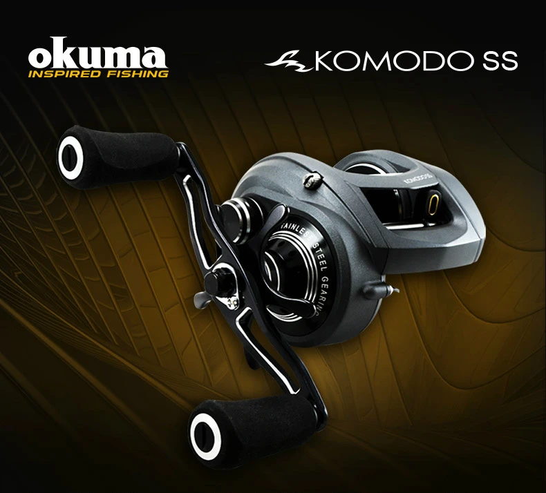 Катушка для baitcasing OKUMA, полностью алюминиевый сплав, 8BB 6,3: 1, подшипник, быстрая скорость, линия намотки, проволока, катушка для медленного отжима, катушка для Baitcast