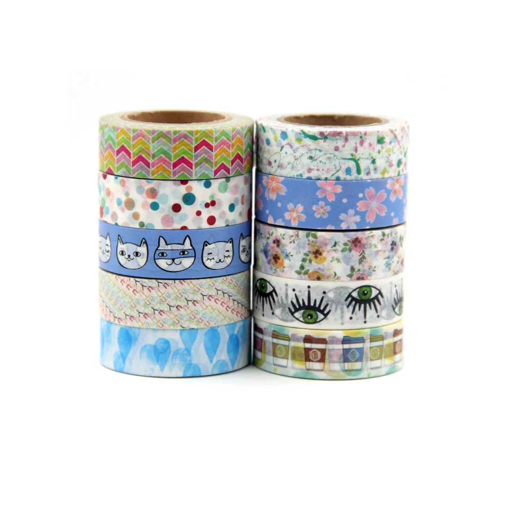 

NEW 1X 15mm*10m washi tape DIY Scrapbooking Sticker Label Masking Tape School supply