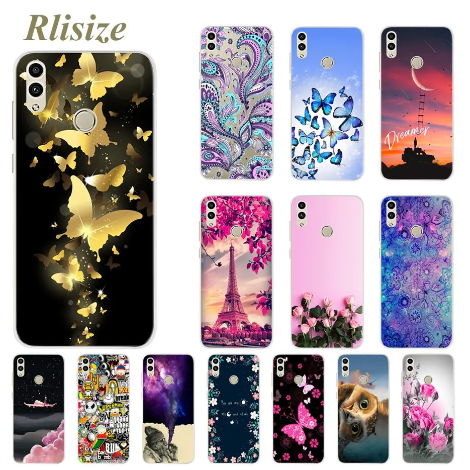 

For Huawei Honor 8C Case Durable Soft TPU Silicone Back Cover Cases For Huawei Honor 8C 8 C Cover Ultra Thin Protector Case Capa