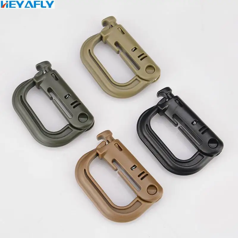 

Weight-bearing 90 kg Safety Buckle Tactical Hang Lock D Button Quick Hanging Mountaineering Buckle Backpack Catch