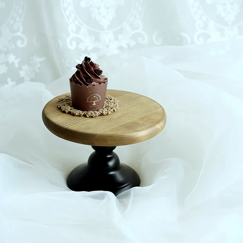  Sweetgo Wood Cake Stand Wedding Cake Tools Fondant Art Plate For Party Home Decoration Bakeware Cak