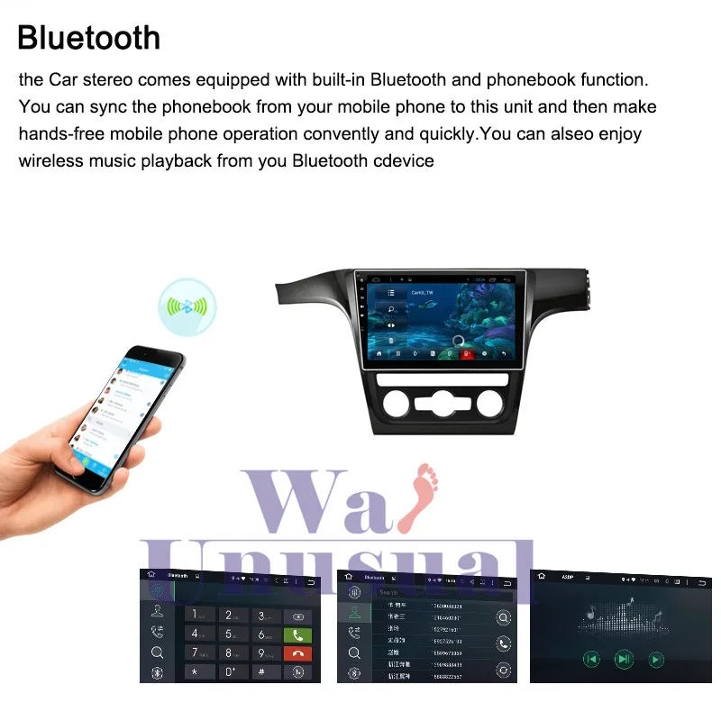 Excellent WANUSUAL 1024*600 10.2 Inch Quad Core 16G Android 6.0 GPS Navigation for VW Passat 2013 2014 2015 2016 2017 With BT 3G Wifi Maps 11