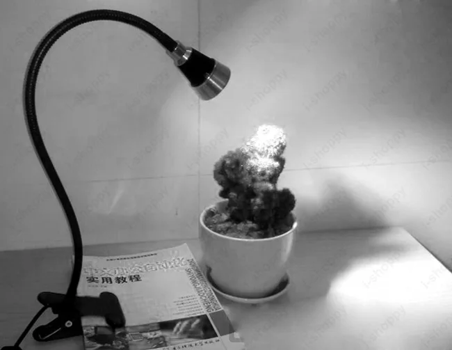 3 Вт/5 Вт светодиодная картина лампа настольная исследование зажим светильник на кнопку включения/выключения Plug spotlight черный+ серебро В виде ракушки Алюминий Офис