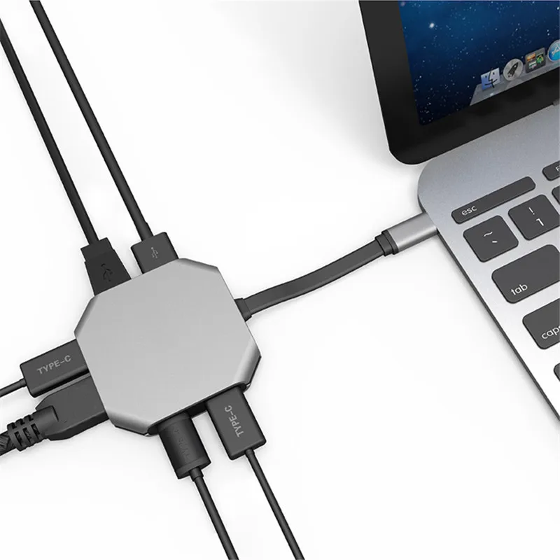 

Multifunction USB3.1 Type C to HDMI Converter Adapter Type-C USB 4K Video HD Hub Dock DeX Station For Nintendo Switch NS/MAC PRO