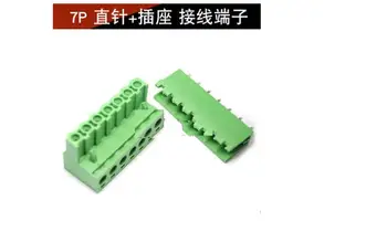 

5.08 7P straight needle + socket 5.08MM terminal green