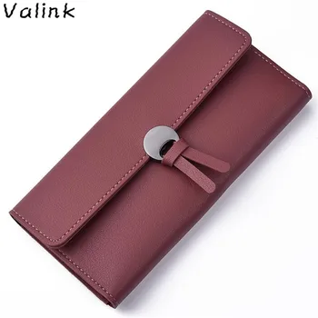 

Valink 2020 New Womens Wallets and Purses Fashion Leather Luxury Brand Wallet Leisure Clutch Bag Long Purse Carteira Feminina