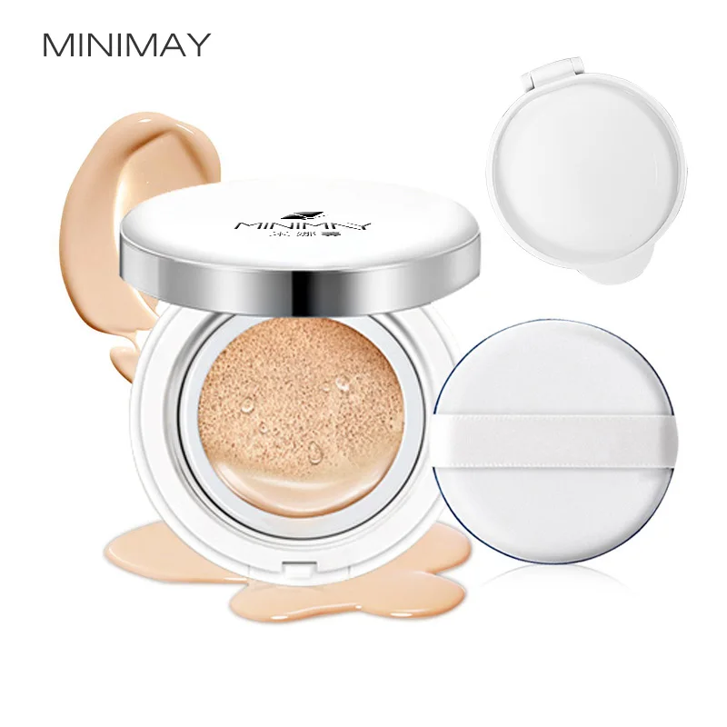 

MINIMAY With refill Good Quality Whitening Moisturizing Face cc cream air cushion Concealer Foundation Makeup cosmetic