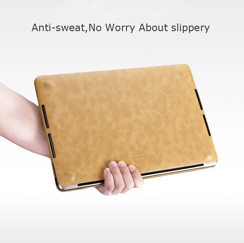 Тонкий Премиум-класса из искусственной кожи ноутбук чехол для Macbook Pro 13 A1706 A1708 A1989 Pro 15 A1707 A1990 защитная оболочка