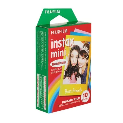 Оригинальная пленка Fujifilm Instax Mini 9 Rainbow Fuji Instant photo paper 10 листов Mini 8 7 s 7 50 s 50i 90 25 dw Share SP-1 камер