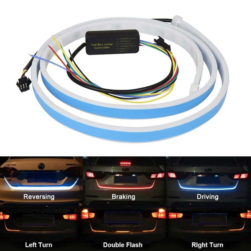 SITAILE Led 12v ciężarówka światła tylne Led lampa Auto SITAILE taśma LED do samochodu oświetlenie tylne światło na