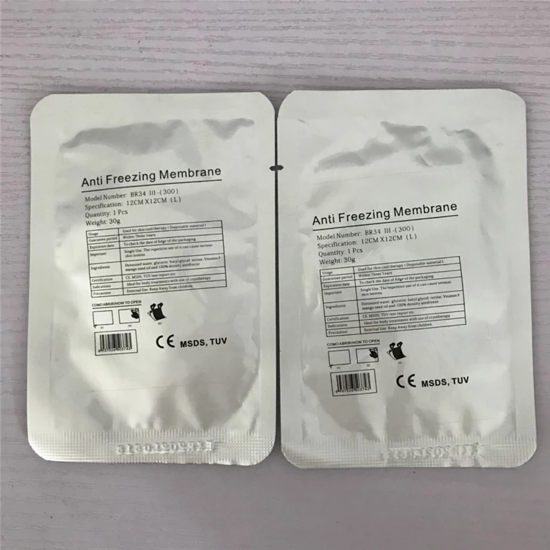 2019 new 27 * 30cm 28 * 28cm 34 * 42cm Anti freeze Membrane Film Gel Pad Fat Cryo Cooling Weight Loss Paper