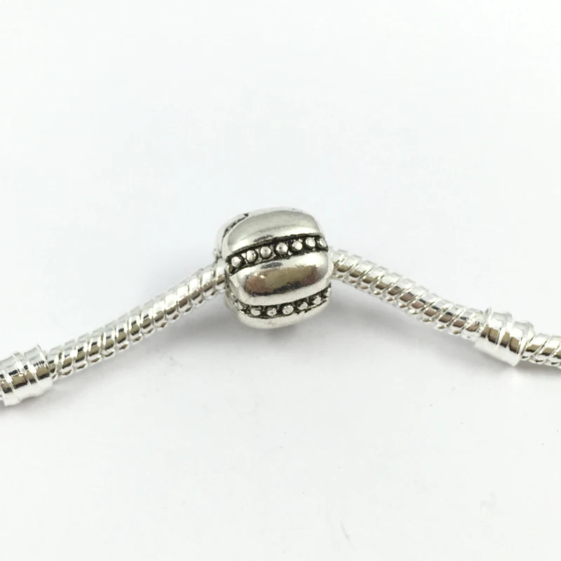 Oval Shape Safety Bead Clip Stopper Bead Charms European Beads Fit