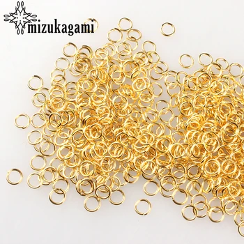 

3-8mm Gold 200Pcs/lot Fashion Jewelry Findings Accessories Iron Gold Jump Rings For DIY Jewelry Accessories Free Shipping