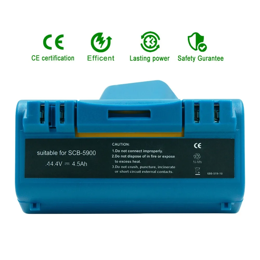 

Vacuum Cleaner rechargeable battery 4500mAh 14.4V Ni-MH replacement battery for iRobot Scooba 350 380 390 5800 5900 6000 nimh