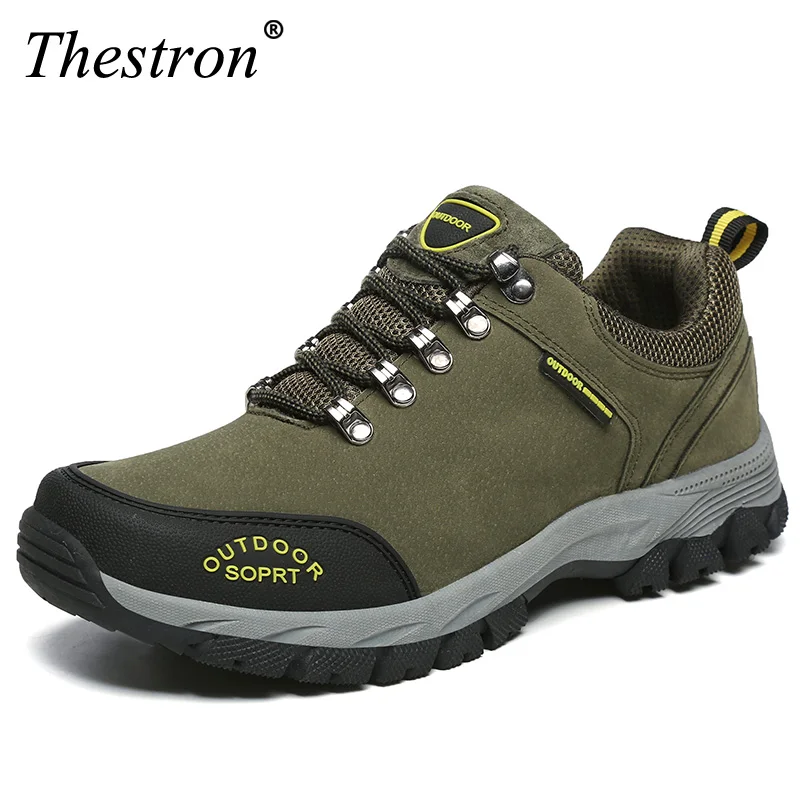 

Climbing Shoes Mens Boots Large Size 39-49 Outdoor Men Breathable Mesh Trekking Shoes Hiking Shoes Anti-slip Male Mountain Boots