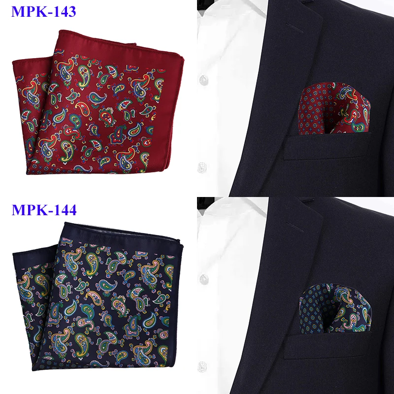 Портной Смит стиль Hankies Яркие Красочные Пейсли карманные квадратные винтажные Платки Шарфы мужские карманные модные аксессуары