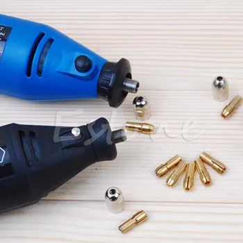 

10Pc Brass Drill Chucks Collet Bits 4.3mm 0.5-3.2mm Shank For Dremel Rotary Tool Drill Collect Chuck Bit