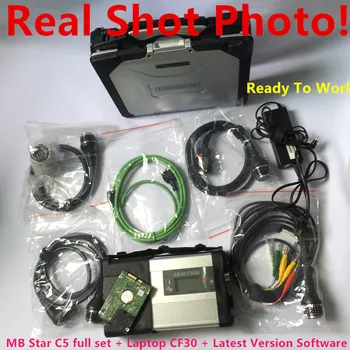

MB Star C5 SD Connect C5 diagnostic& program auto tool with latest software vediam0/DSA/DTS mb star c5 and hard disk CF30 Laptop