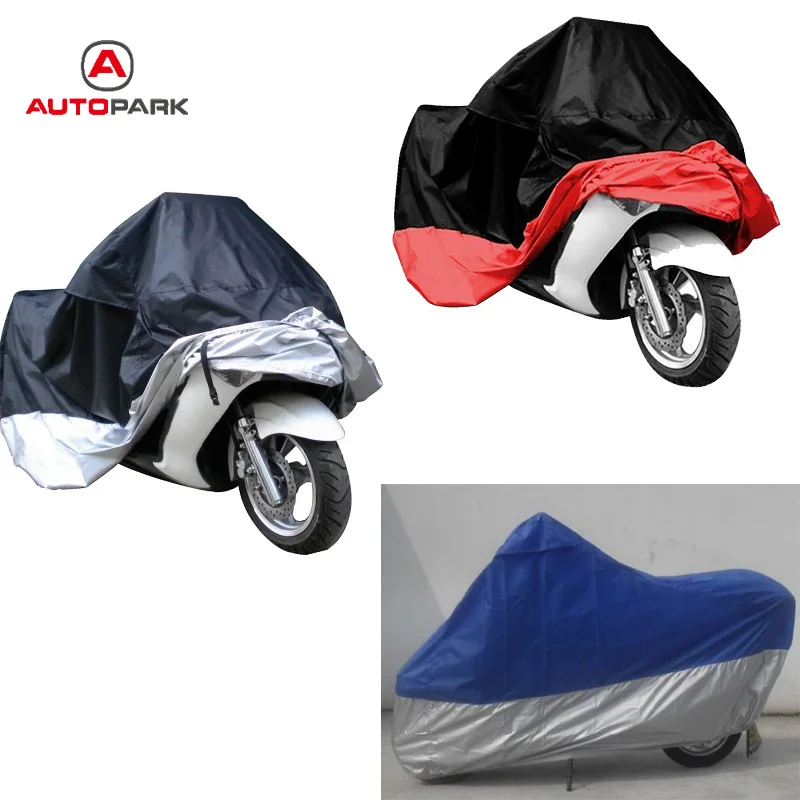 180T Motorcycle Bike Scooter Waterproof UV Dust Protector Rain Cover L