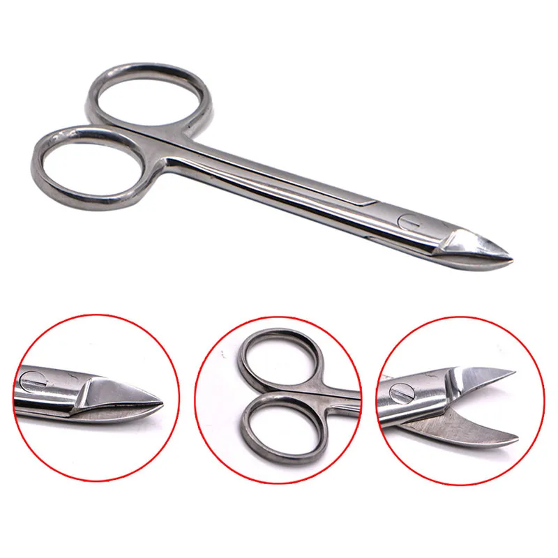 Tesoura de Coroa de Metal Filamentos de Ligação Tesoura de Corte Inoxidável Tesoura Dental Curvo – Cabeça Reta Ortodôntica Ferramentas Aço