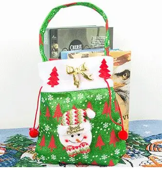 

Joyloading Home 3D Cartoon Christmas Festival Factors Design Shopping Bag Drawstring Foldable Bundle Pocket With Handle