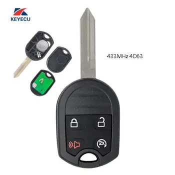 

KEYECU 3PCS/Lot 4 Button 315MHZ/433 MHz Car Remote Key for Ford 2011-2016 F 150 250 350 450 20011-2015 Explorer FCC: CWTWB1U793