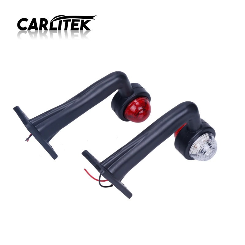

2pcs 12v Led Elbow Side Marker Light 12-Led Truck Lamp Outline Trailer Camion Lorry Outside Lighting Side Bulb Red White