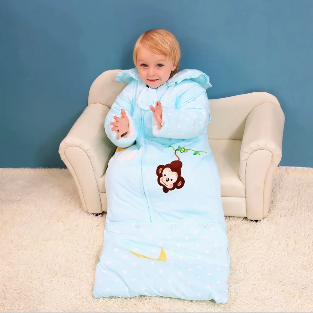 

High Quality Children Sleeping Bag Anti Kicking Quilt Cotton Baby Sleeping Sack Warm Winter Thickening Infant Sleepsacks