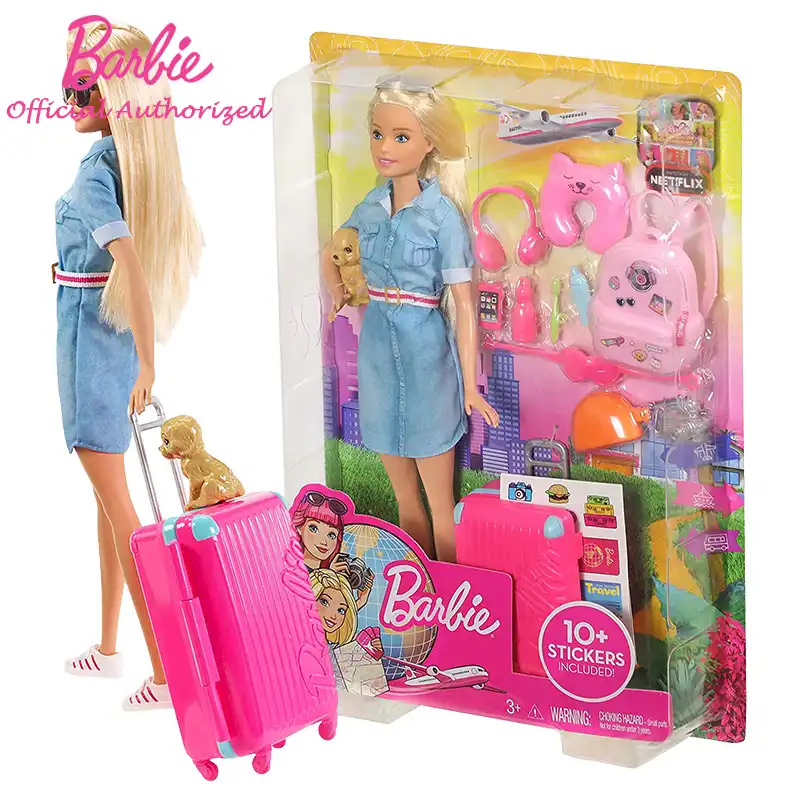 barbie doll and puppy