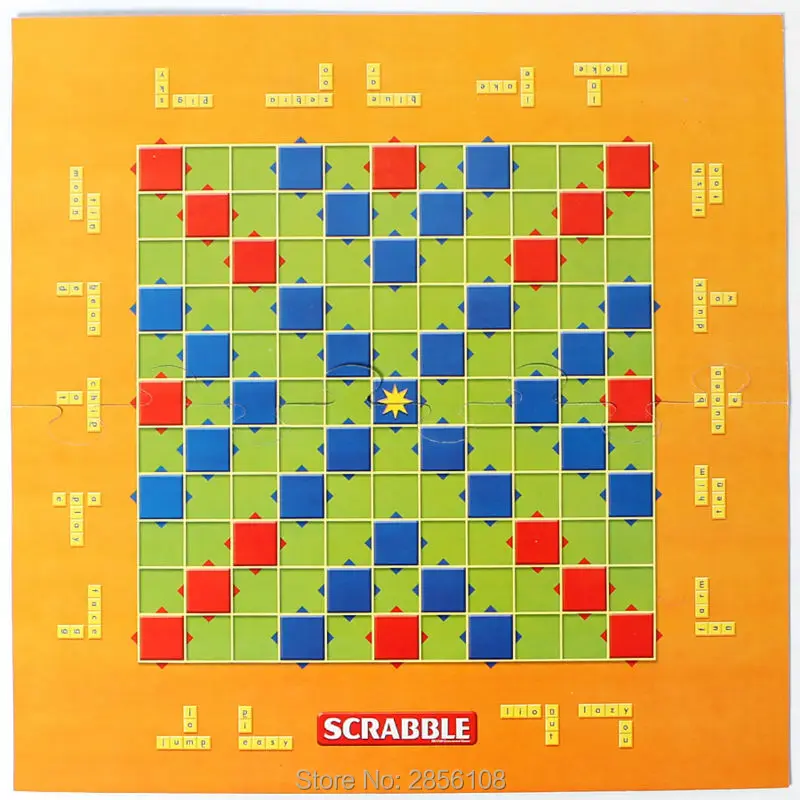 Семейные забавные Junior SCRABBLE 2 веселые игры в слова в одном английском Игра-Головоломка Развивающие игрушки Вечерние игры, веселье кроссворд игра