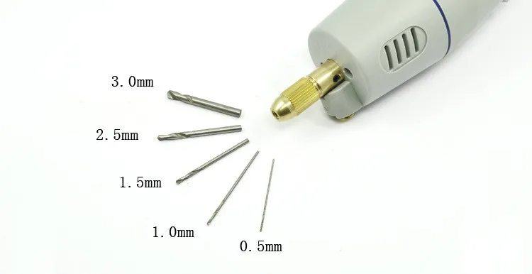 10 компл. WL-500 миниатюрная электрическая дрель шлифовка и полировка резьба шлифовка игла набор инструментов сверление