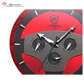 Requiem Shark Sport Red Black Quartz Watch 1