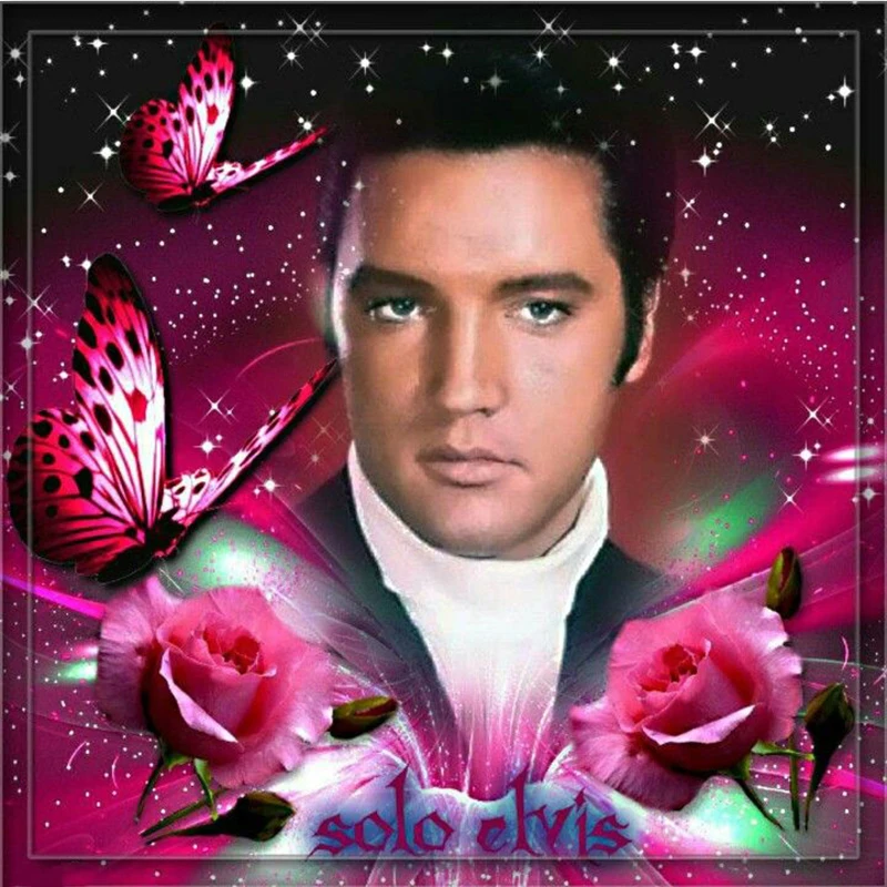 Полноразмерная/круглая Алмазная 5D картина сделай сам Elvis Presley вышивка крестиком