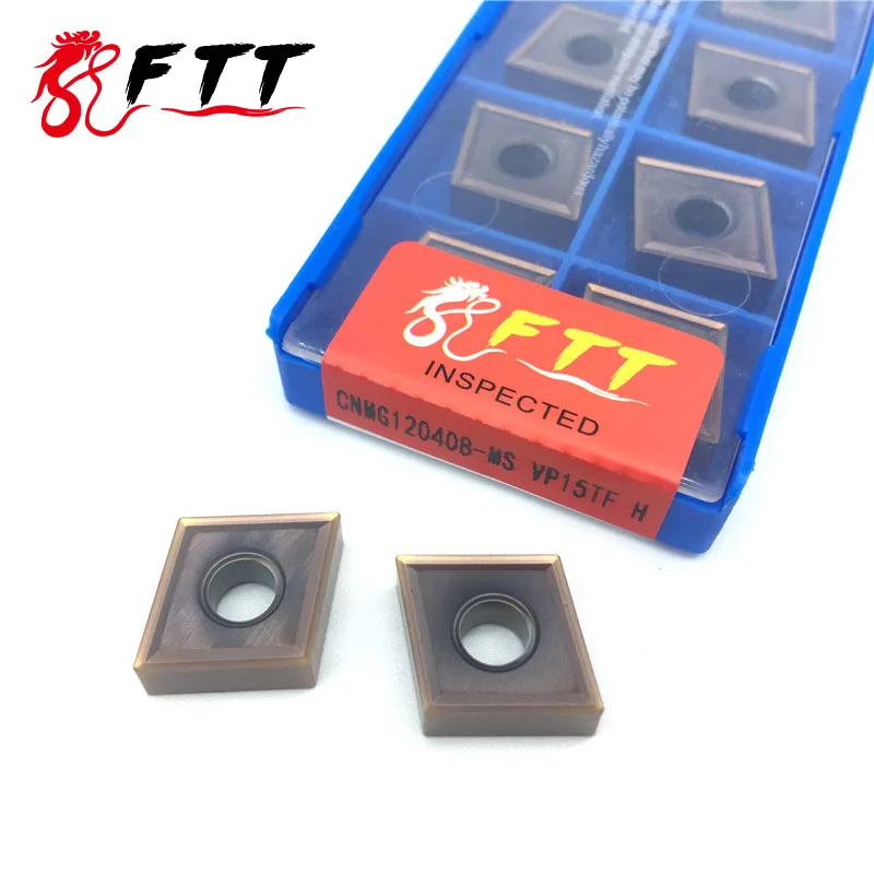 

CNMG120408 MS VP15TF H External Turning Tools Carbide insert High quality Lathe cutter Tool Tokarnyy turning insert