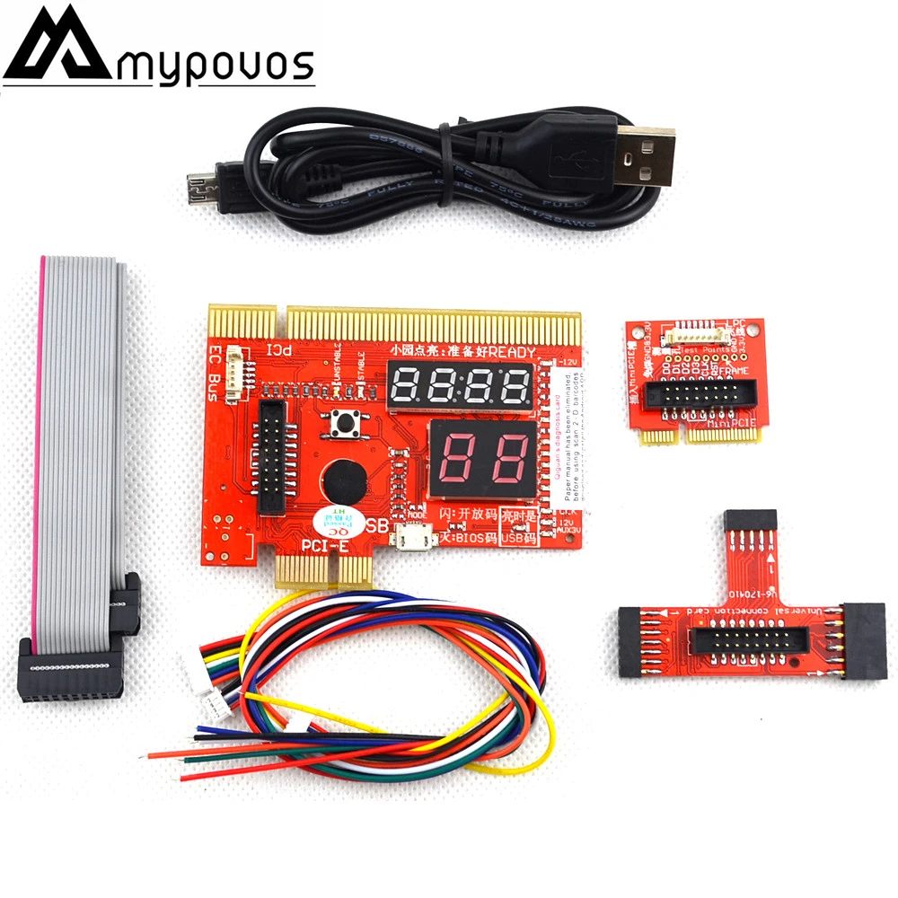

Upgraded KQCPET6 V8(A) Multifunction Laptop And Desktop PC Universal Diagnostic Test Debug Support PCI,Mini PCI-E,LPC,mSATA PCIE