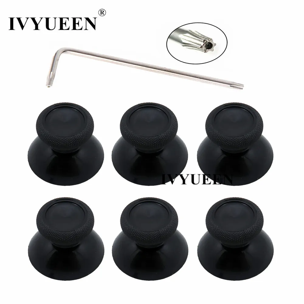 IVYUEEN 6 pcs Black 3d Analog Joystick Stick for XBox One X Elite S font b