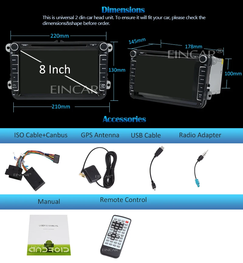 Best 2 din Android car gps navigator player for for new VW Volkswagen Magotan / Sagitar / Golf / Bora / Touran / Caddy EOS Leon POLO 9