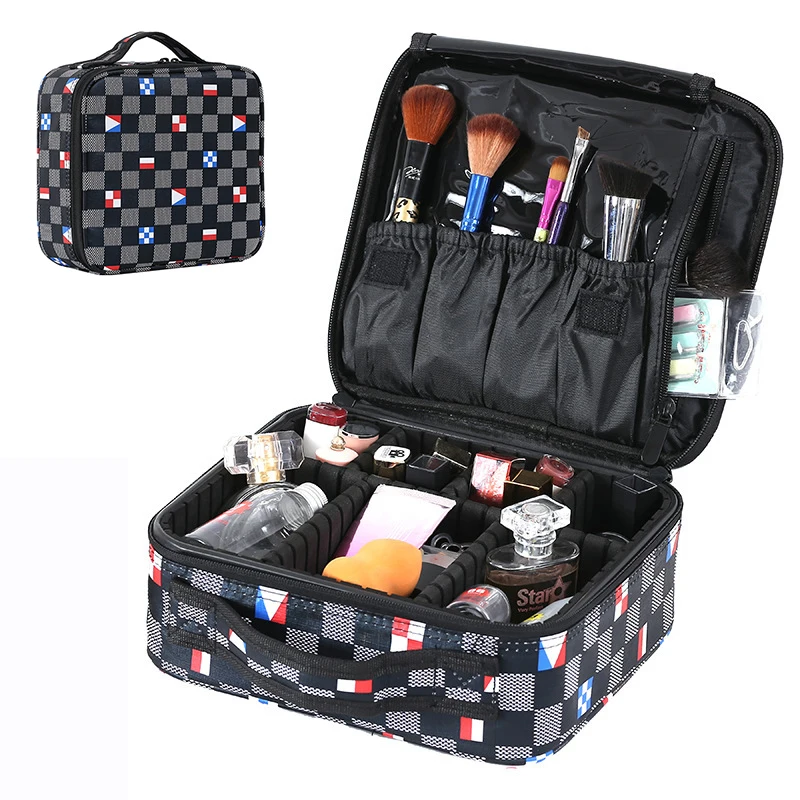 Waterproof Make Up Bag Portable Suitcase Makeup Case Travel Organizer ...
