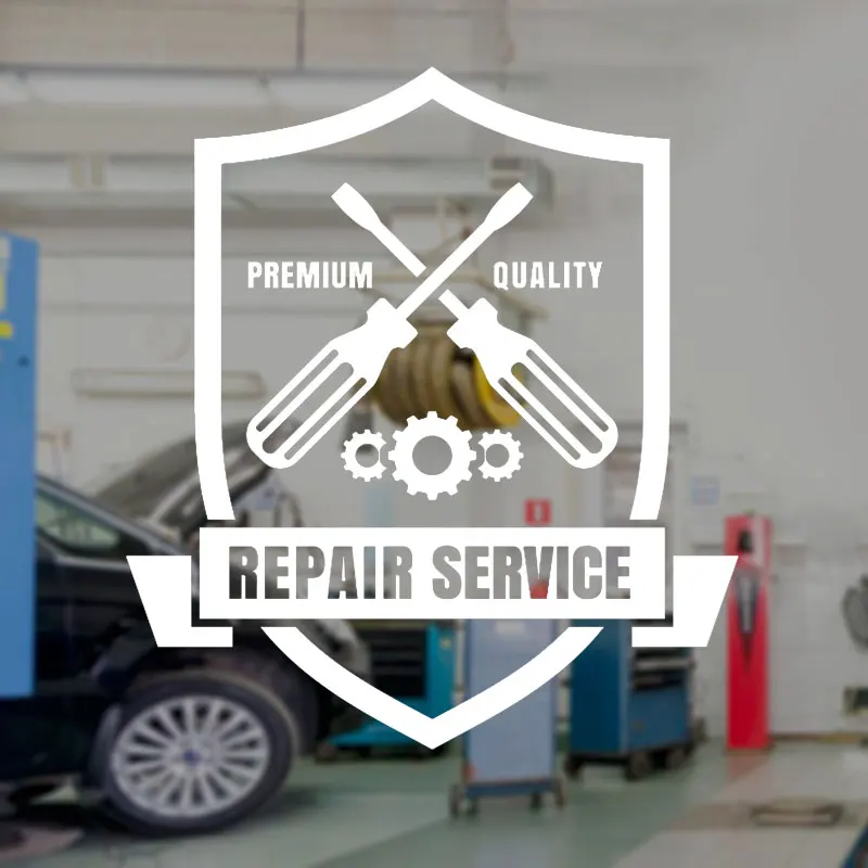 

Auto Repair Wall Decal Car Service Logo Vinyl Interior Decoration Window Sticker Garage Shop Banner Mural Removable Tool A105