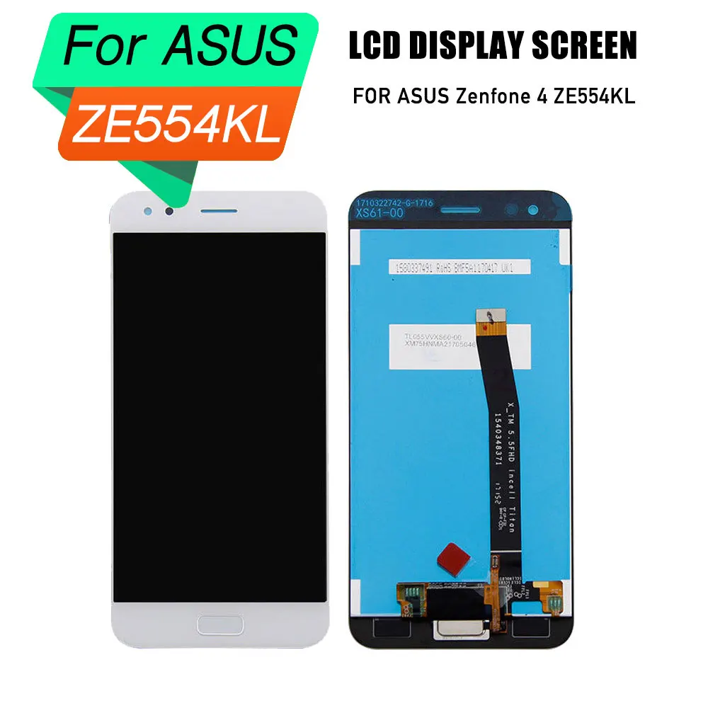 

PrepairP LCD screen for ASUS Zenfone 4 ZE554KL lcd display touch screen frame for ZE554KL lcd digitizer screen frame