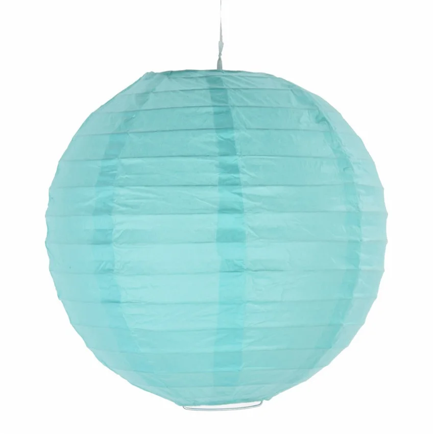 

6'' 5pcs Tiffany blue Chinese paper lantern round lamp Wedding Decor festival decoration Lampion party scaldfish Multicolor