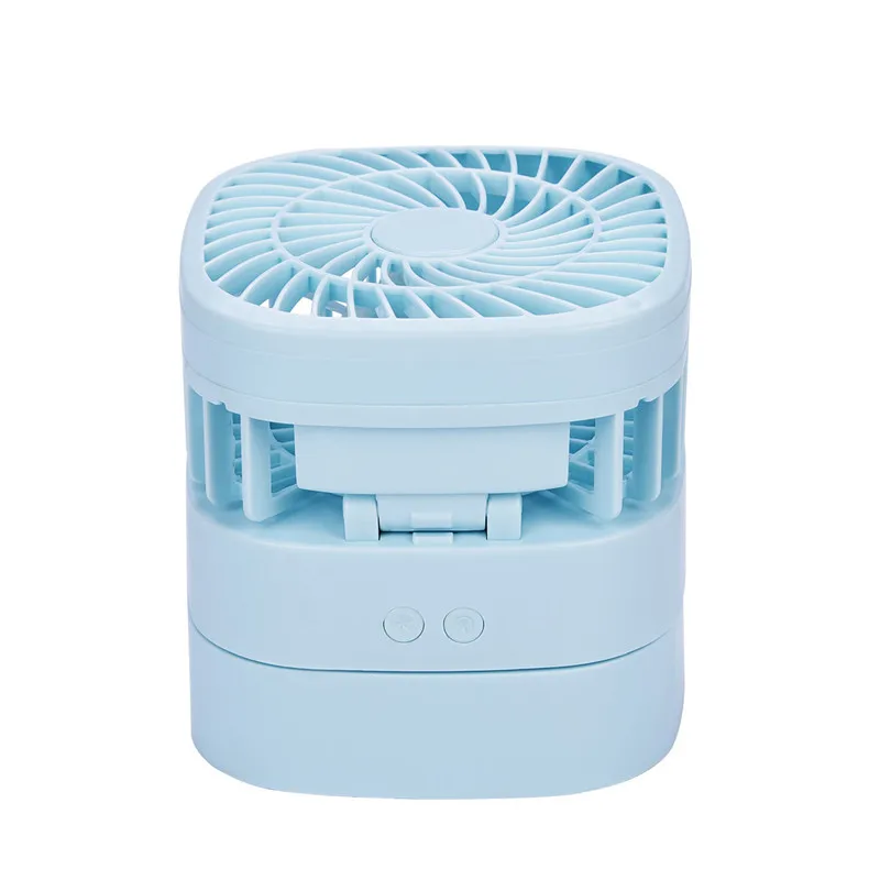 

USB Rechargeable Desktop Portable Rotatable Mini Fan with 2 Files Wind Speed Adjustable Head Foldable Cooling Fan 38