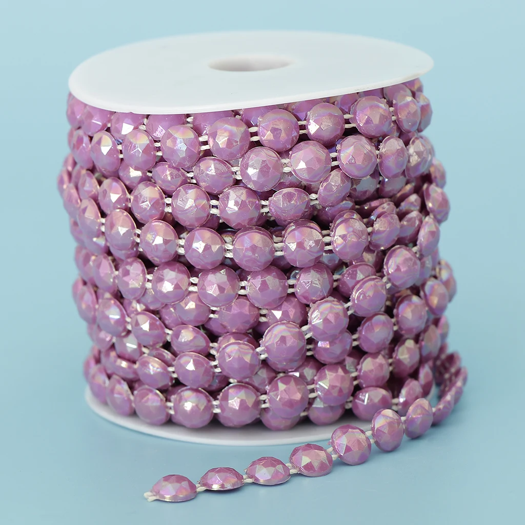 10mm DIY Half Round Bead Garland Spool Beads Craft Wedding Decoration